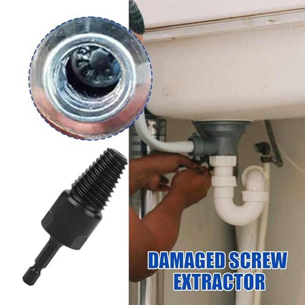 Heavy Duty Screw Removal Tool with Strong Torque for Efficient Extraction Compatible with Manual and Power Tools
