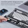 Tastatur Handgelenkauflage Ergonomische Unterstützung Desktop Aufbewahrungsbox Einfaches Tippen Schmerzlinderung Handgelenkauflage für Büro Zuhause