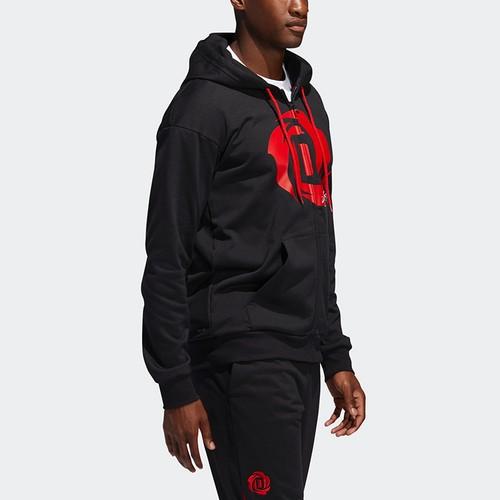 adidas Rose Hoodie Basketball Sports Hooded Jacket Men's Black