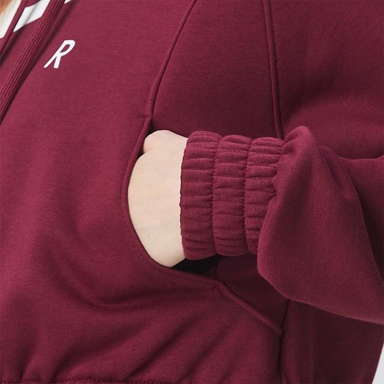 Nike Solid Color Logo Hooded Casual Sports Sweatshirt Women sweatshirt Deep-Maroon CU6562-638