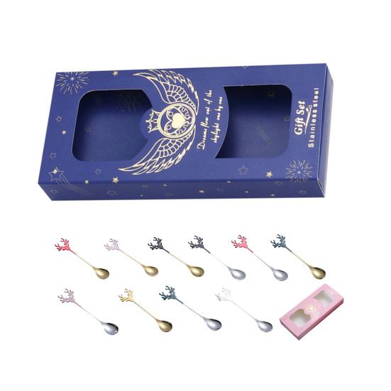 Yousheng Deer Head Shape Stirring Spoon Multifunction Safe 304 Stainless Steel Spoon for Home