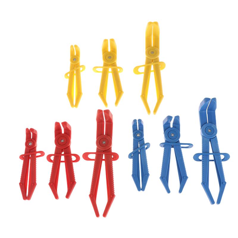 3Pcs/Set Elbow Hose Tube Clamp Pliers Tool Brake Fuel Water Line Clamp Pliers For Car Repair Hose Clamp Removal Hand Tool