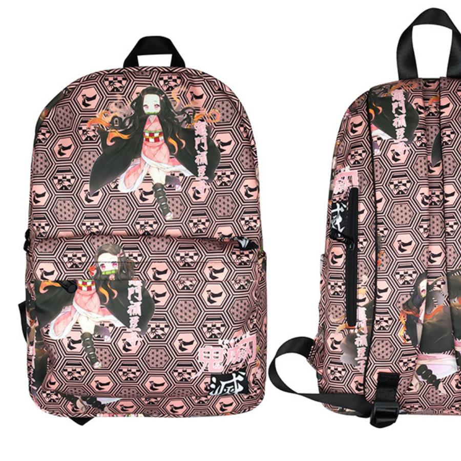 Japan cartoon comics Demon Slayer Fashionable and Unique Travel Backpack Student Shoulder Bag 0002 CLE