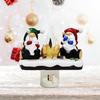 2024 Santa Campfire Flickering Nightlight: 3D Stereo Christmas Eve Lights Flameless Candles with Fire Marshmallows Designed for Festive Ambience