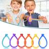 6Pieces Stretchy Silicone Bracelets Kids Sensory Toy Adjustable Textured Wristband Stress Relief Stimulation Sensory Toy