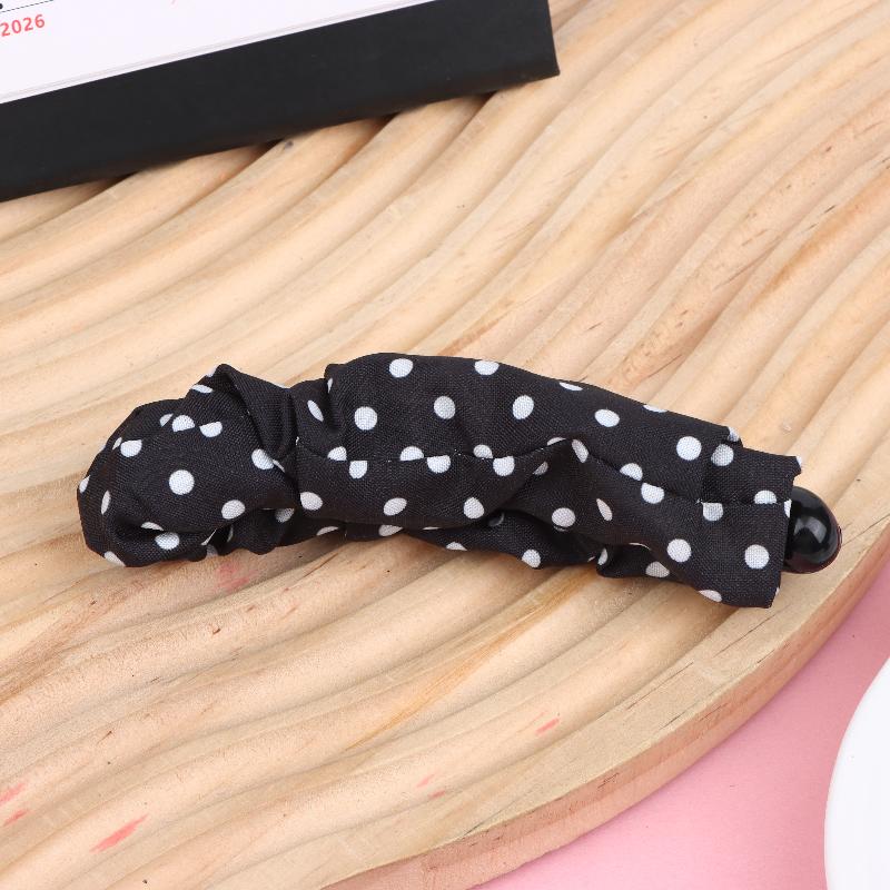 Vintage Leopard Print Dot Plaid Banana Hair Clip For Women Girls Sweet Hair Ornament Hairpin Fashion Hair Accessories Gift