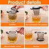 4/2Pcs Stainless Steel Filter Tea Makers Can be Reused Tea Maker Easy Clean Loose Leaf Tea Filters