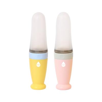 Living Creator Yonom Yonom Baby Food Spoon, Yellow, Pink, 2 Pieces, Korean Popular Tableware