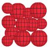 Spider Web Paper Lantern Hanging Red Spider Web Round Lantern Decoration for Halloween Home Party Decor