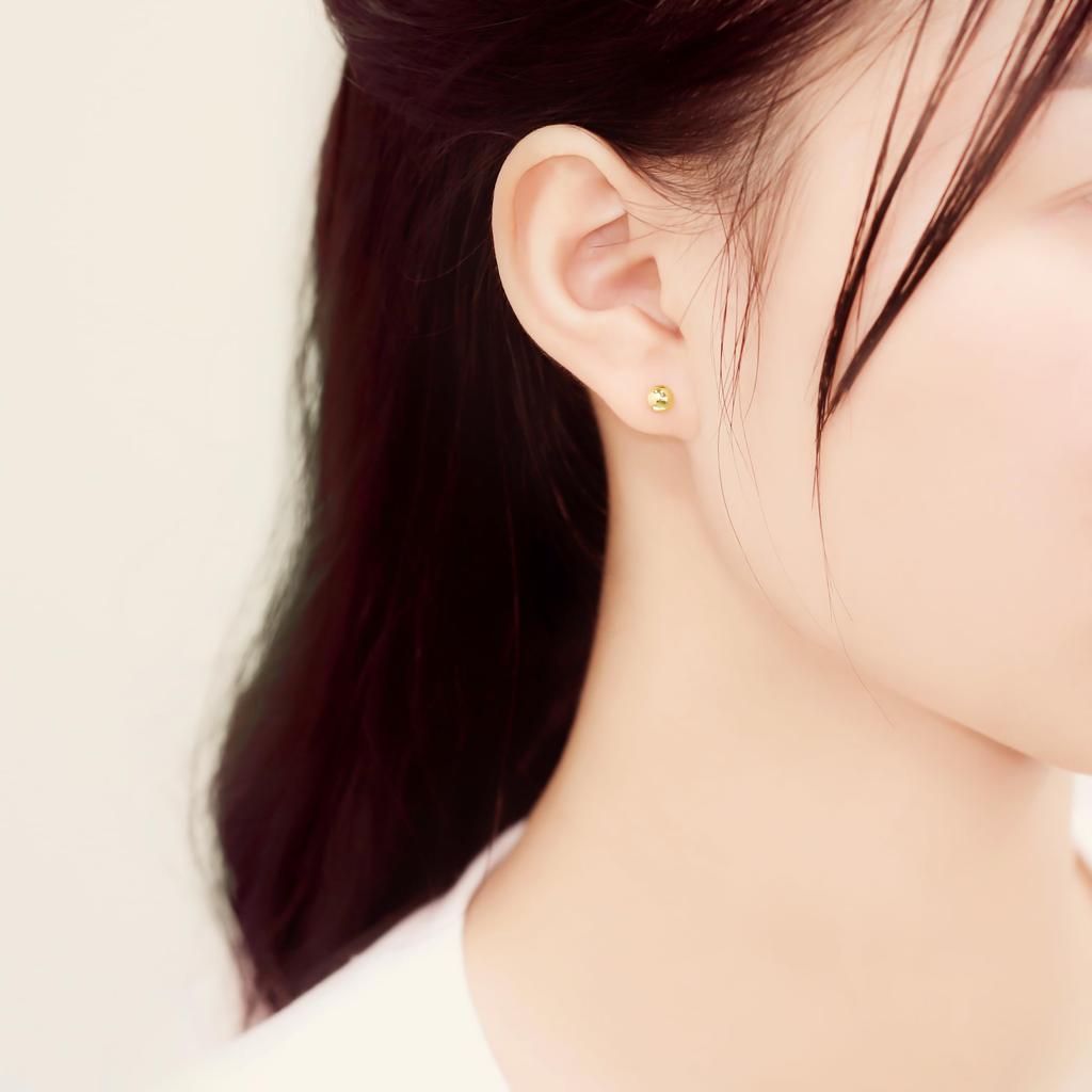 ESTELLE [Official] Women's Earrings, 18K Yellow Gold (5mm) 0202-0188-0010-0000