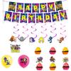 Splatoon3 Supplies Party Banner Cake Topper Balloons Kids Decoration Birthday