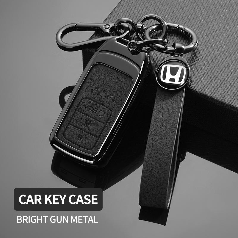 Fashion Genuine Leather Car Key Cover Case for Honda 2017 2018 19CRV Pilot Accord Civic Jazz Jade Fit HR-V Freed Accessories