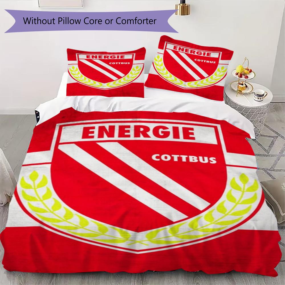 

Energie Cottbus Pattern Bedding uilt Set uilt Cover Pillowcase Home Decoration Birthday Gift (1 * duvet cover + 2 * pillowcase without core)38 200x200cm