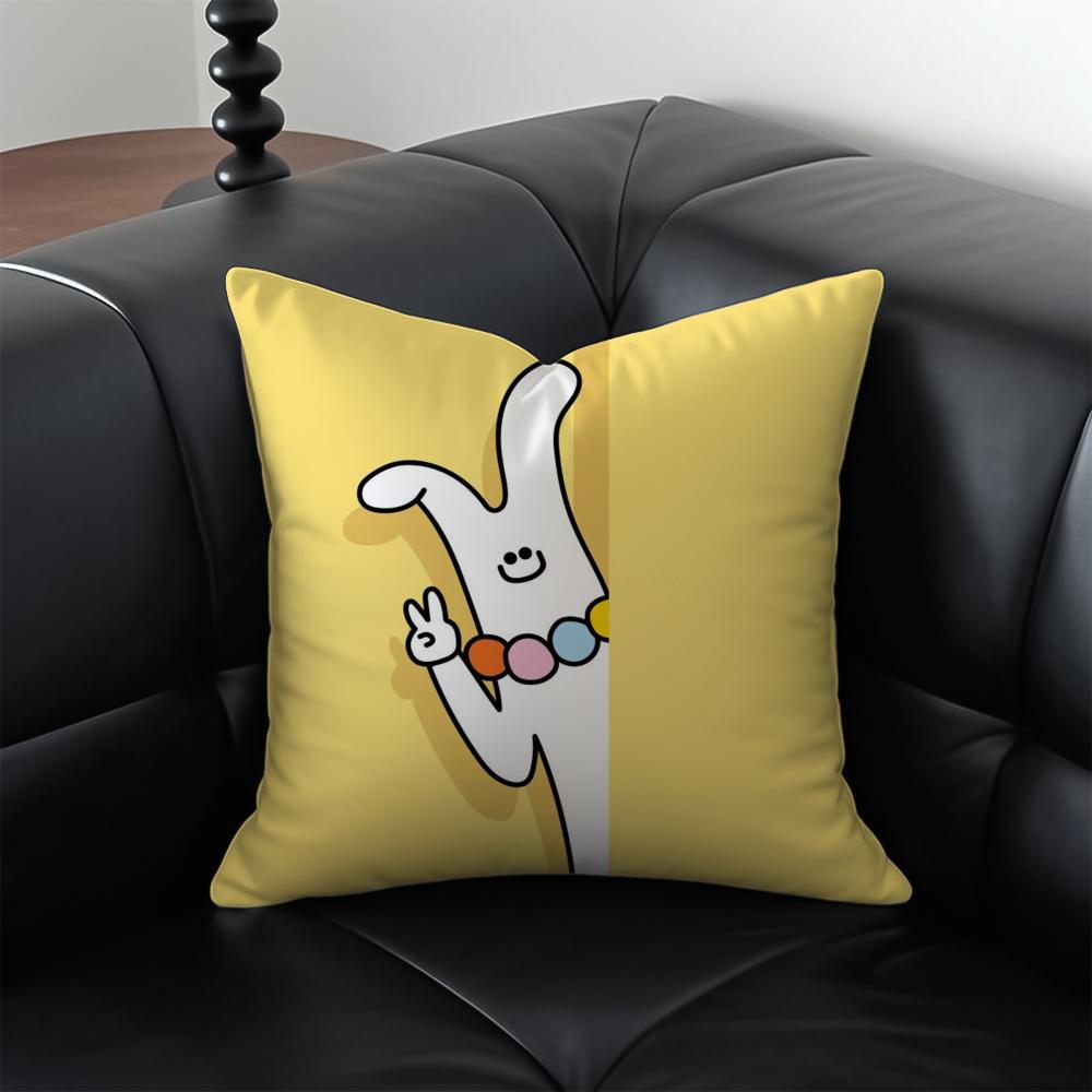 PeekaBoo Animals Cushion Cover Pillow Case Antidustmite Invisible Zipper Silky Plush Cushion