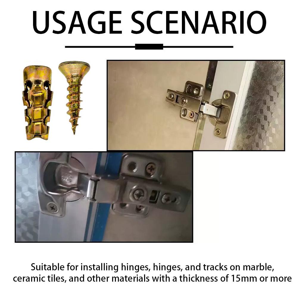 Multifunctional Self Drilling Anchors Screw Easy Installation No Drill Wall Anchors Kit For DIY Projects