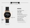 Sanda Touchscreen LED-Uhr mit Doppelschnalle Netzarmband - Modell 8007 für Damen