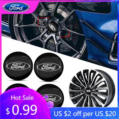 Autocolant Auto 4 Bucăți Stilizare Auto 56mm Capac Central Butuc Roată Jantă Auto Insignă Autocolant Pentru Ford Focus Mk2 Mk3 Fiesta Ranger Mondeo S-MAX
