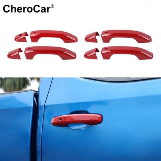 Exterior Door Handle Decor Cover Trim For Chevy Silverado/Sierra +/Suburban
