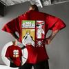 T-shirt Anime One Piece Luffy Zoro Sanji da Uomo 2026 Estate Cotone Manica Corta Maglietta Grafica Cartoni Animati Giapponesi Streetwear