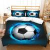 3D Football Bedding Quilt Cover Pillowcase Single Bed Soft Bedding 3D Digital Printing Home Decoration