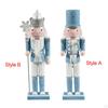 Christmas Nutcracker Figures Soldier Figure Decor, Cartoon Puppet, Wooden