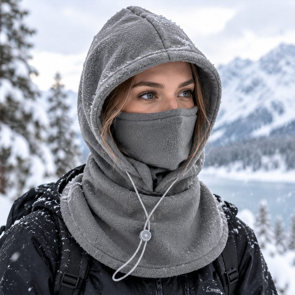 Thickened Beanies Cap Windproof Ear Protection Cap Fashion Winter Balaclava Hat Outdoor Cycling