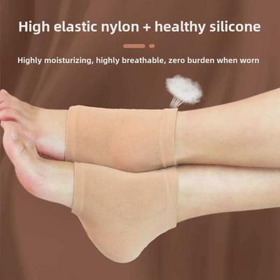 Feuchtigkeitsspendende Silikon-Fersenüberzüge: Atmungsaktive, rissfeste, verschleißfeste Socken für trockene, rissige Fersen