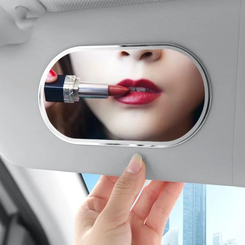 Universal Car Sun Visor Makeup Mirror Auto Stainless Steel Portable Mirror Car Sun-Shading Visor HD Mirrors Interior Accessories Interior Mirrors6