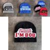 Trendy Color Solid Letter Pattern Teens Warm Casual Knitted Hat Seasons Cold