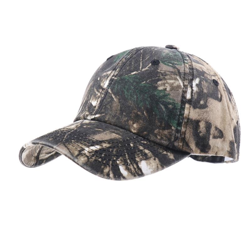 Breathable Cotton Baseball Cap Camouflage Print Comfort Sun Hat for Sport Wear