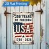 Patriotic Flag D Flat Aluminum Metal Wall Art Rustproof Weatherproof Indoor Outdoor Home Garden Porch Bar Decor xInch Single