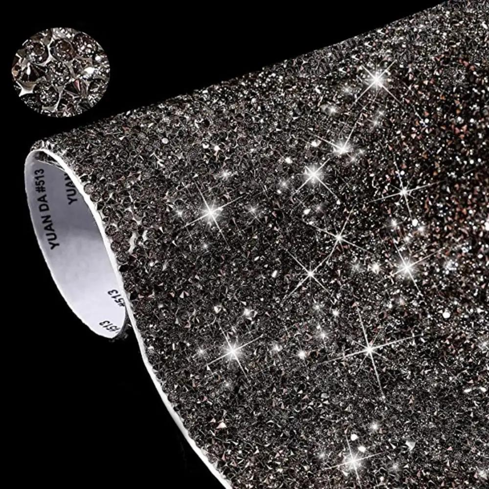 DIY Decoration Party Home Decor Crystal Sticker Bling Paster Rhinestone Sheet Glitter Trim Applique