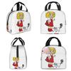 Sac à déjeuner isotherme animé dessin animé Candy Candy pour femmes, glacière de bureau, boîte alimentaire thermique, sac fourre-tout, boîtes à déjeuner portables, conteneur