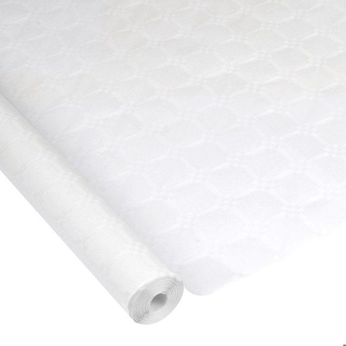 Nappe en papier - Vitamina - Damasse - 1.18 x 5 m - Blanc - Protection de table