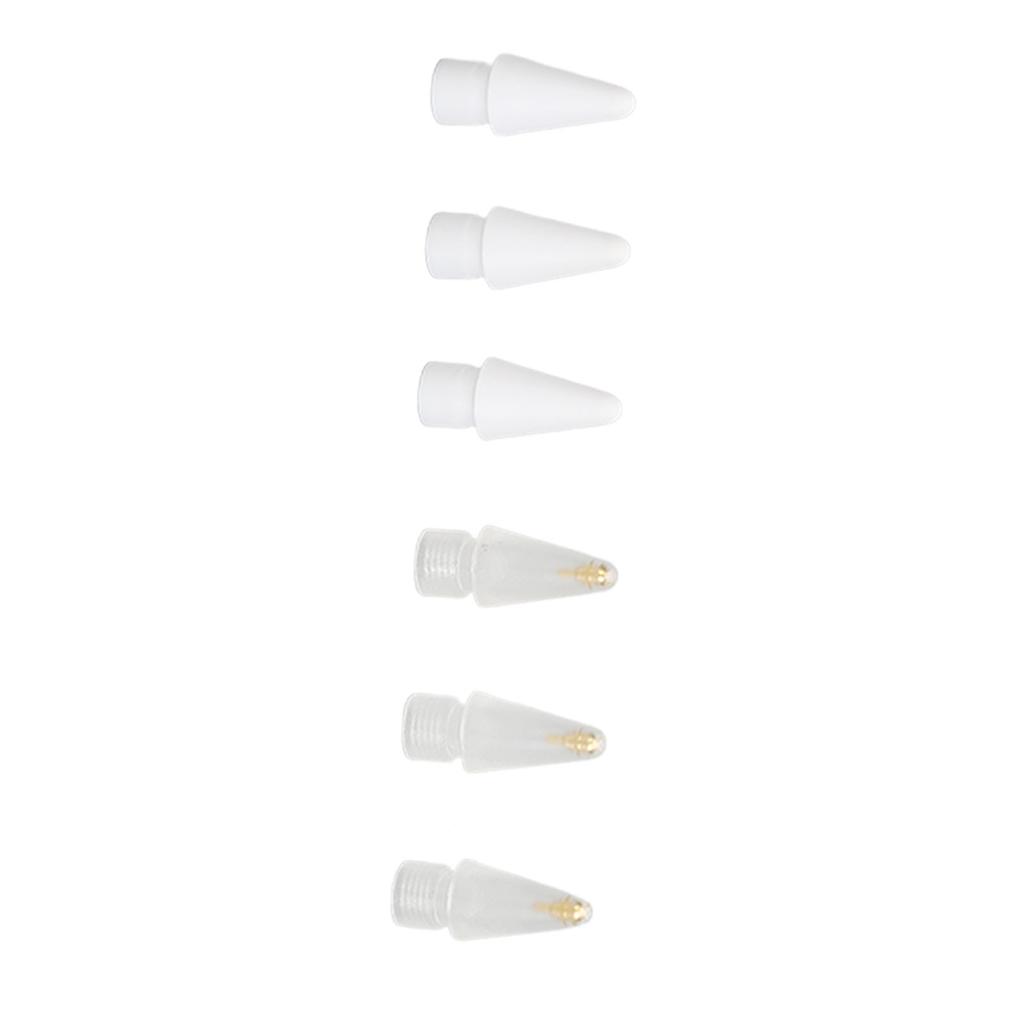 6PCS Replacement Pencil Tips Fine Point Precise Control Sensitive Replacement Nibs for IOS Pencil 1st 2nd Generation