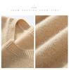 Women's Cashmere Round Neck Pullover Sweater - Autumn/Winter Thick Knit Base Layer