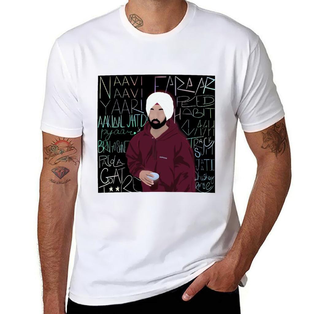 Diljit Dosanjh Goat Tshirt Lightweight Cooling Short Sleeve Tee