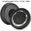 1 Pair Replacement Headphone Ear Pads for Jabra evolve 75 75+ / 75 UC / 75MS Noise Cancelling