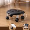 Modern Minimalist Plastic Low Stool Wheeled Quiet Easy Organize Small Chair Hallway Ottoman Living Room Bedroom Home Furniture