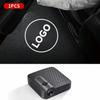 2PCS  Car Brand Car Door Lights, LED Projector Car Door Step Courtesy Welcome Lights, 3D LED Car Welcome Lights Lamp Fits For Most Brand (2Pcs For