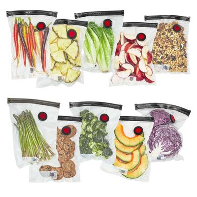 ZWILLING Fresh Save 10 Piezas Bolsas Medianas Selladoras al Vacío 1 Galón Reutilizables Bolsas para Cocinar Sous Vide para Preparación de Comidas &