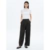 Denim-Like One-Pleat Pants Ash
