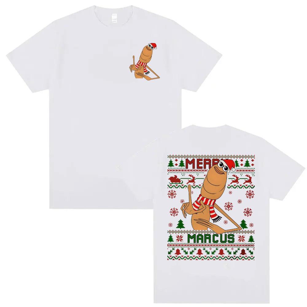 Funny Marcus The Worm Retro 90s Meme Tshirt 2026 New Hot Selling Mens Womens Fashion Casual Humorous Cotton Oversized Tshirt
