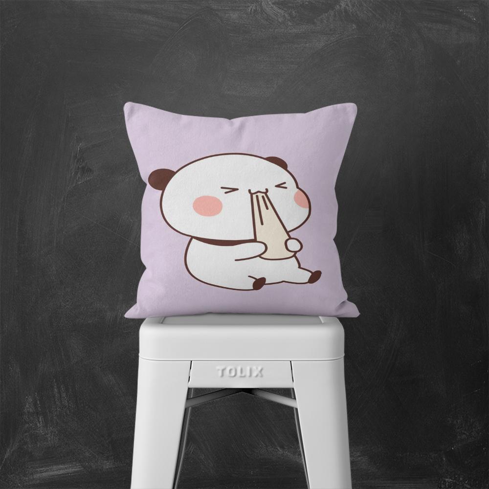 Cute Couple Pillowcase Bedroom Living Room Cute couple cat throw pillow Peach and Goma Family Sofa Car Home Decor Cushion cover