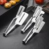 Stainless Steel Multi-Purpose Kitchen Tongs for Steak, Fish, Bread, Pancakes, and BBQ