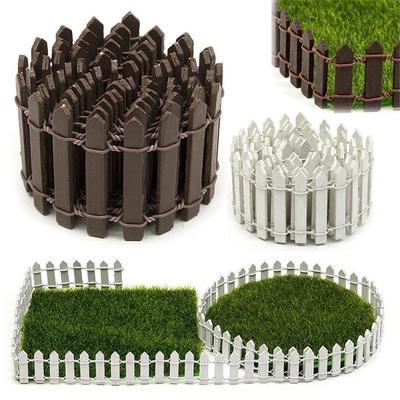 5*100cm Mini Lemn Creativ Simulare Gard Mic Grădină Decorare DIY Peisaj Zână Grădină Figurine Miniaturi Artizanat