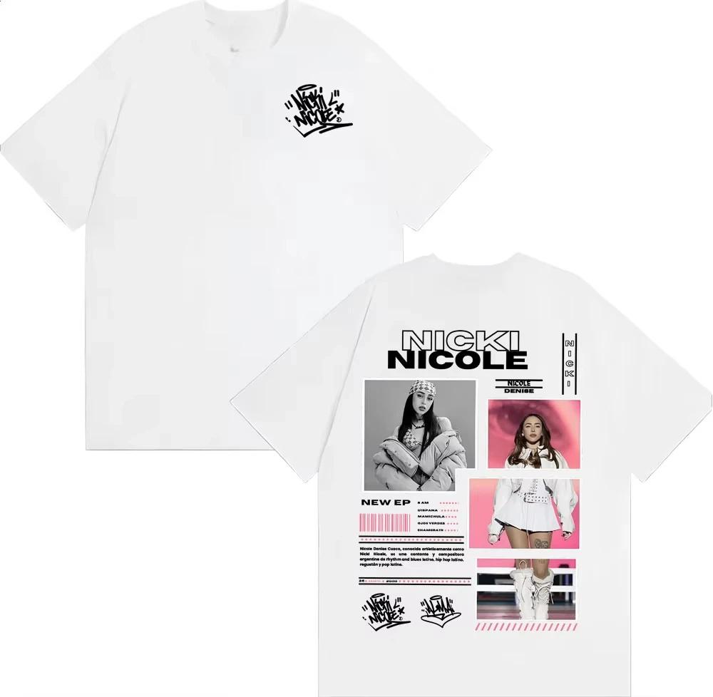 Singer Nicki Nicole Album Tour Merch Tshirts Unisex Fashion Trending Harajuku T Shirt Summer Tops ONeck Shortsleeved Top