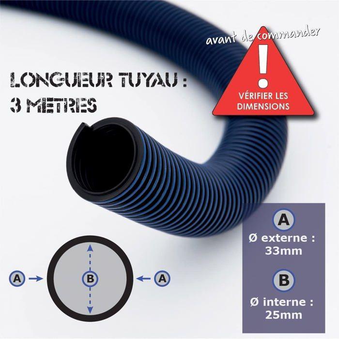Dust Commander Hesd - Flexible Anti-static Ribbed Suction Hose (25/32mm) Different Lengths (3m, 25mm)