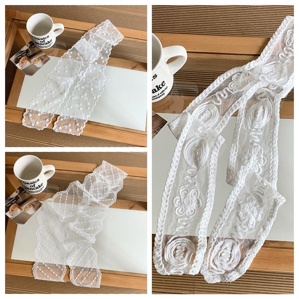 Soft Wrap Lace Hair Band Pastoral Style Ribbon Hair Strap Vintage Bow Headband  Photograh