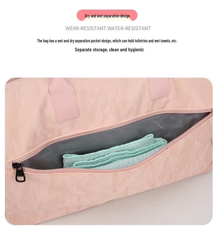Lightweight PU Water-Repellent Fitness Bag with Wet/Dry Separation for Short Trips